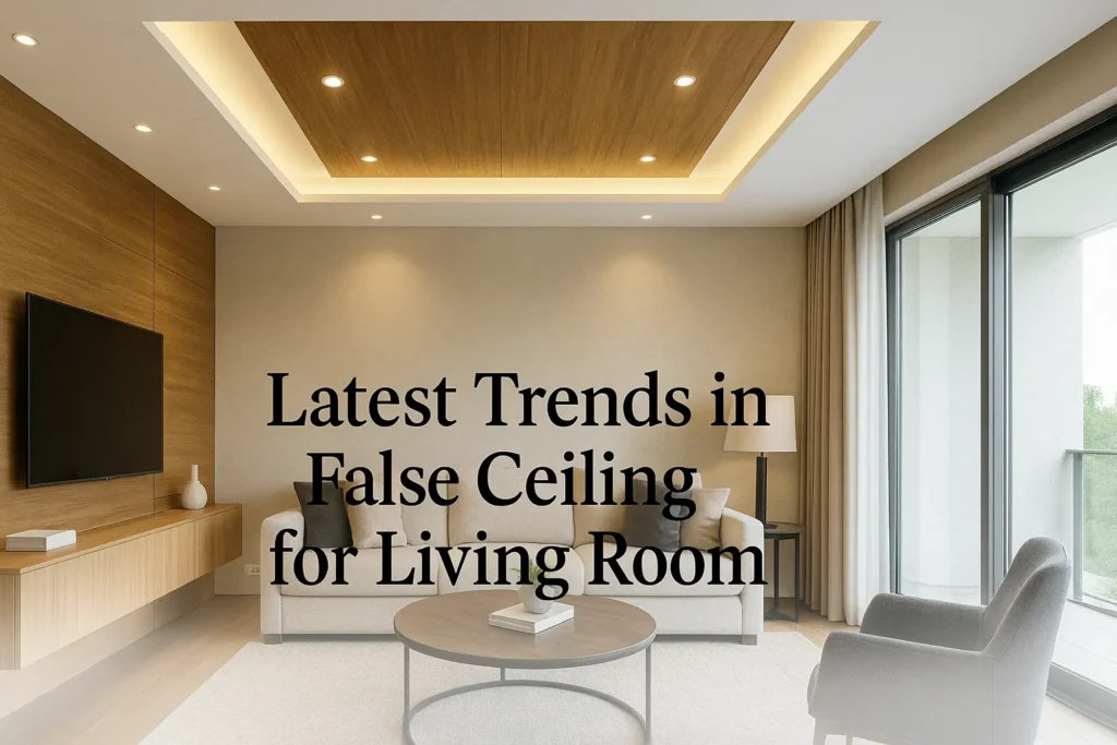 Latest Trends in False Ceiling for Living Room