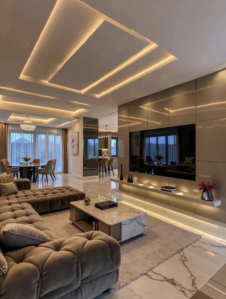 Premium Living Room Interior With Luxury Furniture And Elegant Decor