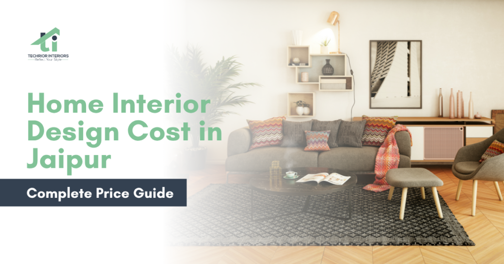 Home Interior Design Cost in Jaipur 2026 modern living room interior design by Home Interior Designer in Jaipur